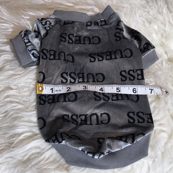 Silver brand inspired pet sweater/shirt - Picture 6 of 10